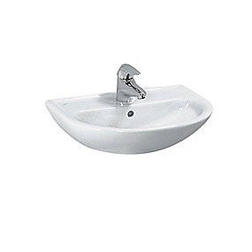 Laufen Pro B håndvask 450x330mm med hanehul midt hvid porcelæn