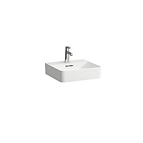 Laufen Val håndvask 450 x 420 mm. Med 1 hanehul & saphir keramik