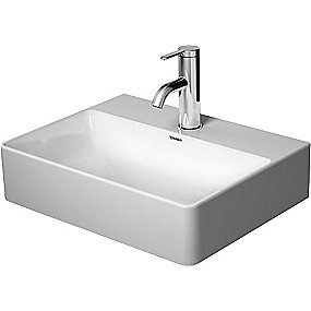 Duravit DuraSquare håndvask 45x35cm uden overløb & hanehul, WonderGliss