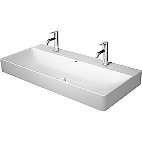 Duravit DuraSquare håndvask 1000x470mm uden overløb, med 2 hanehuller