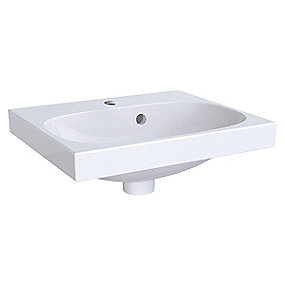 GEBERIT Acanto håndvask 450x168x382mm til møbel/bolt hvid