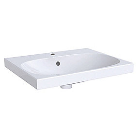 GEBERIT Acanto håndvask 600x170x482mm til møbel/bolt hvid