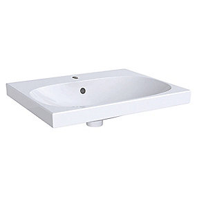 GEBERIT Acanto håndvask 600x170x482mm til møbel/bolt hvid