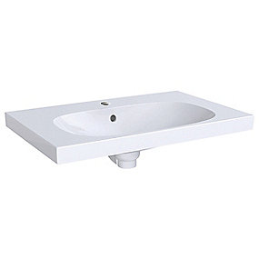 GEBERIT Acanto håndvask 750x168x482mm til møbel/bolt hvid
