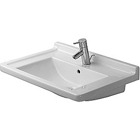 Duravit Starck 3 håndvask, 700x490 mm, indbygning