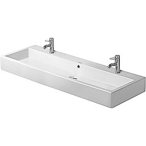 Duravit Vero håndvask 1200x470mm med 2 hanehul