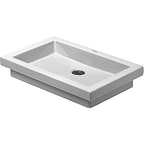 Duravit 2nd Floor håndvask, 580x415 mm, indbygning