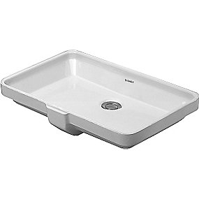 Duravit 2nd Floor håndvask, 525x350 mm, underlimning, med Wondergliss