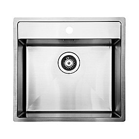 Intra Juvel Intra Baltic køkkenvask 490x380 mm med strainer. Til nedfældning