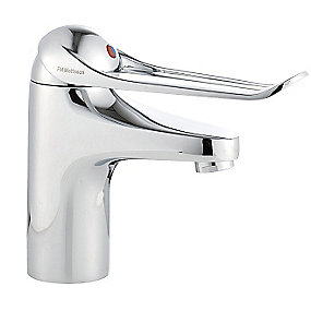 FMM 9000E håndvaskarmatur rehab Koldtstart, softclosing, 6 l/min, greb: 150 mm.
