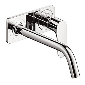 hansgrohe Axor Citterio M 1-grebs håndvaskarmatur til vægmonteringmed, plade, krom, 227 mm