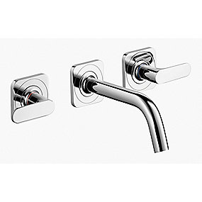 hansgrohe Axor Citterio M 3-huls håndvaskarmatur til vægmontering, 166 mm, uden plade