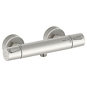 Damixa Silhouet TMC termostatarmatur 1/2'' studs ned, rosetter & excentrikker, steel (pvd)