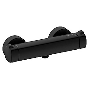 Damixa Thermixa 700 termostatarmatur 1/2'' ned, rosetter og excentrikker, mat sort