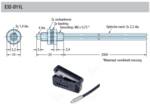 FIBEROPTISK SENSORHOVED E32-D11L 2M