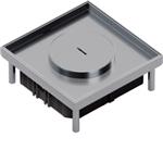 GULVBOKS Q06 MED 15MM LÅGDYBDE RUSTFRI