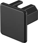WDK ENDESTYKKE 15X15 MM SORT RAL 9005