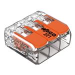 WAGO SAMLEMUFFE 3 X 4 MM2 TRANSPARENT