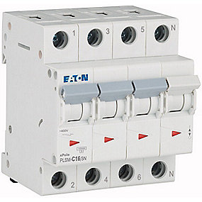 Automatsikring 16A 3P+N 10Ka