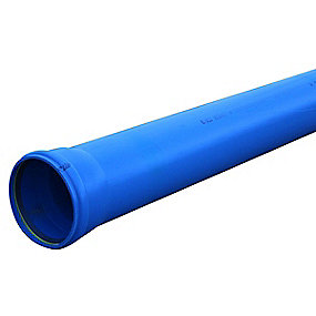 PVC-kloakrør 110x1,0m SN8 BLÅ