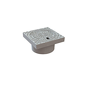 RJ Basic Firkantet karm med dæksel 315mm med pakning og lås. B125. SG-jern