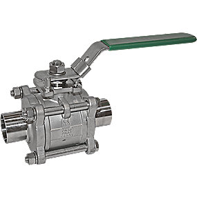 EGO 3-delt kugleventil 38mm type 2012 CM, rustfrit stål CF8M