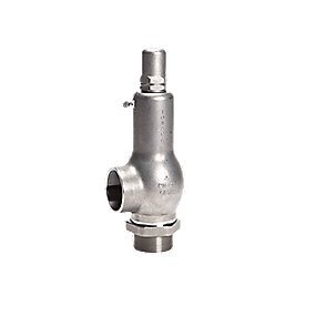 EGO sikkerhedsventil 1216F 1.1/2 - 2''. Rustfri PN40. Metal sæde OBS se beskrivelse for åbningstryk. Varen bestilles på 97121000